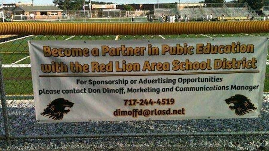 Banner At High School Football Stadium Has Regrettable Typo