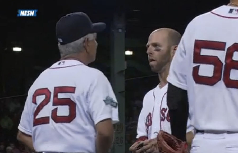 You Can Actually Pinpoint The Second When Dustin Pedroia Learns His Wife Is In Labor