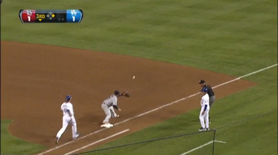 Josh Beckett Got Thrown Out At First By The Right Fielder