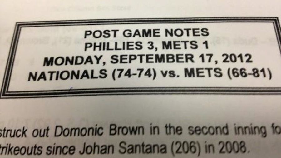 Even The Mets' PR Staff Is Giving Up