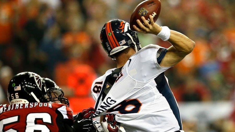 The Broncos Will Sit Peyton Manning When They Need To Throw The Ball A Long Way