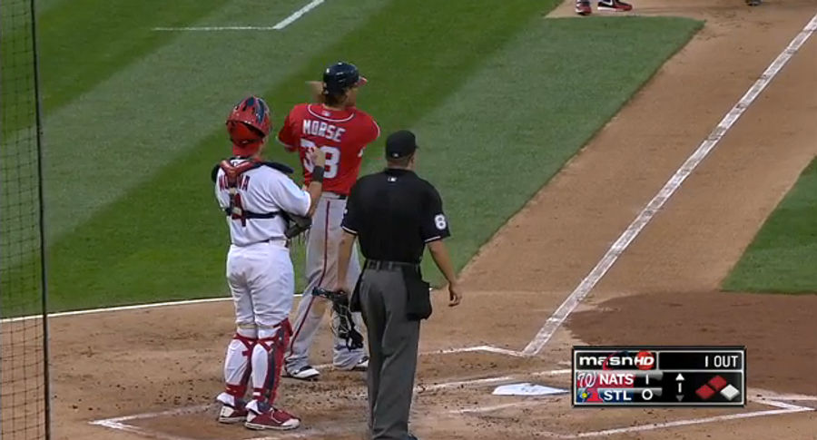 Michael Morse Ran The Bases Backwards, Swung With No Bat, And Re-Ran The Bases Forwards Tonight