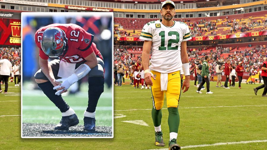 Tom Brady and Aaron Rodgers leading trainwrecks