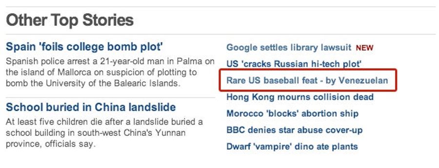 Venezuelan Man Is Good At Baseball, BBC Is Shocked To Report
