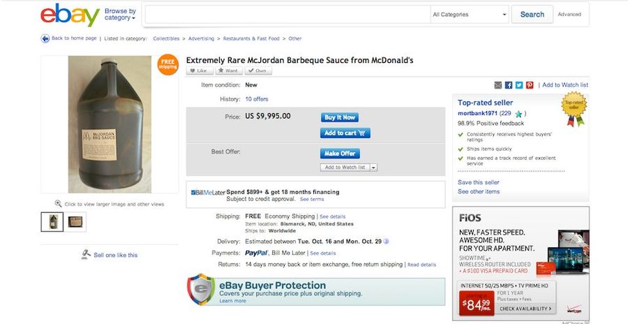For The Michael Jordan Fan Who Has Everything, There Is McJordan Barbecue Sauce