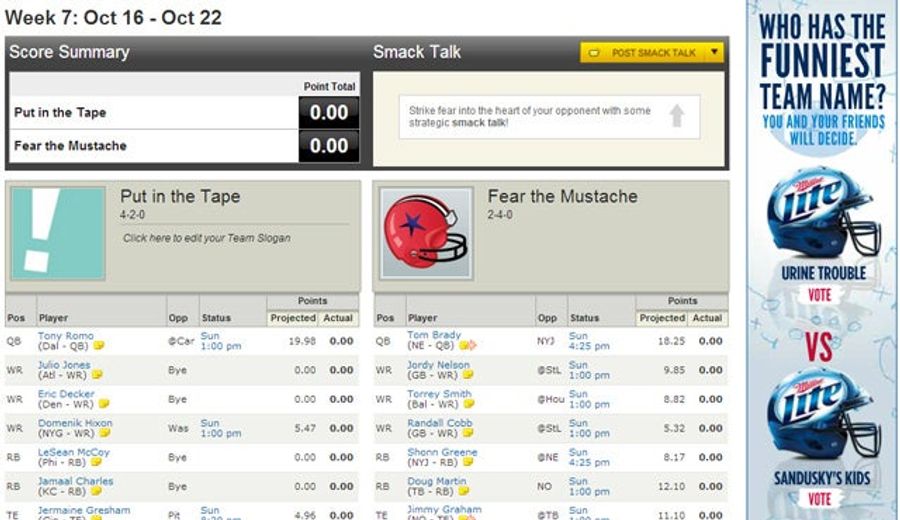 When It Comes To America's Funniest Fantasy Football Team Names, Miller Lite Loves A Good Jerry Sandusky Reference