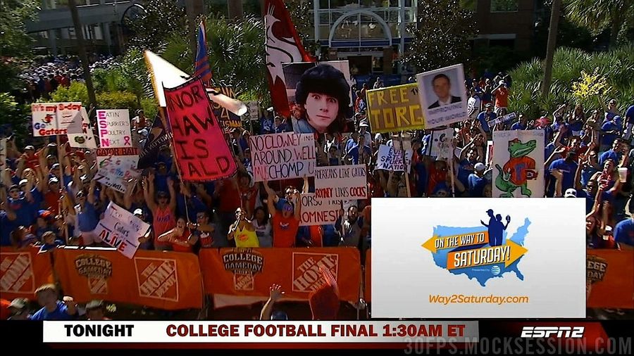 "Romney Likes Cocks": Your Roundup Of The Best Signs Behind The College Gameday Crew