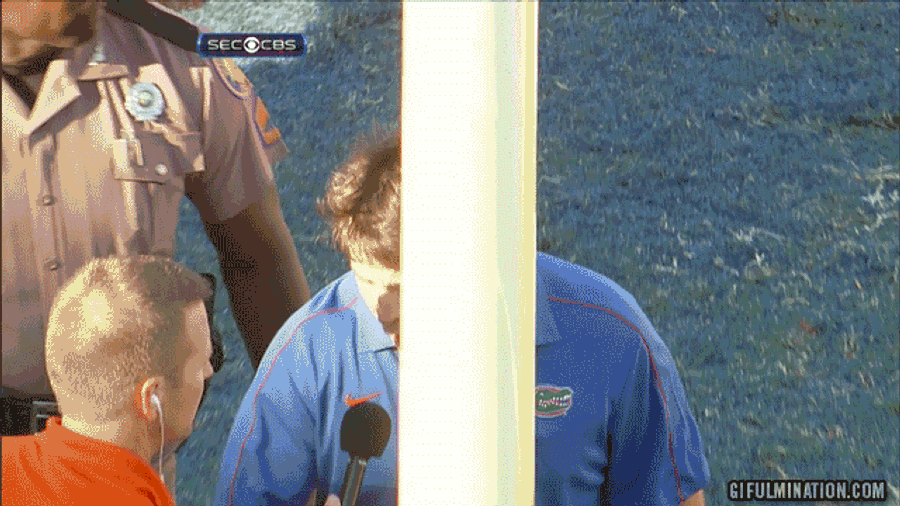 Florida Gators Coach Will Muschamp Can&#39;t Control The VOLUME OF HIS VOICE