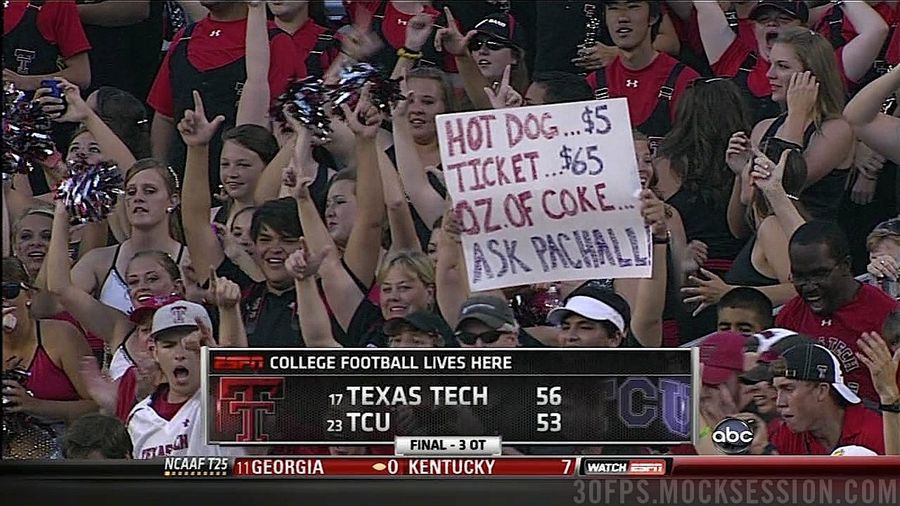 Texas Tech Fan&#39;s &quot;Casey Pachall Did Cocaine&quot; Reference Is Priceless