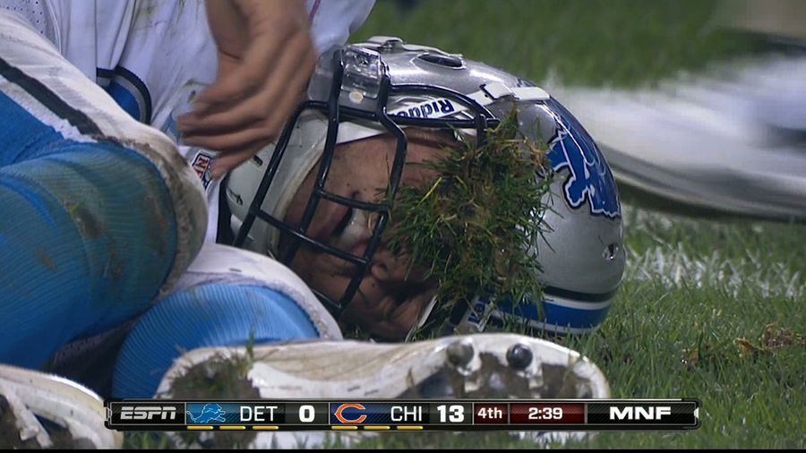 The Flesh-Eating Turf Monster Victimized Matt Stafford Last Night