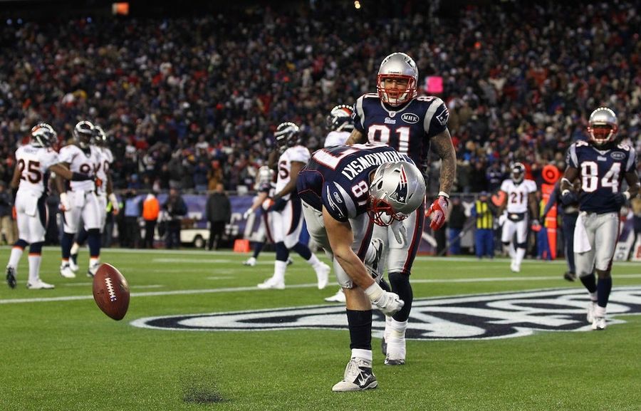 London Gets Gronked As Rob Gronkowski Spikes His Microphone At A Trafalgar Square Press Conference