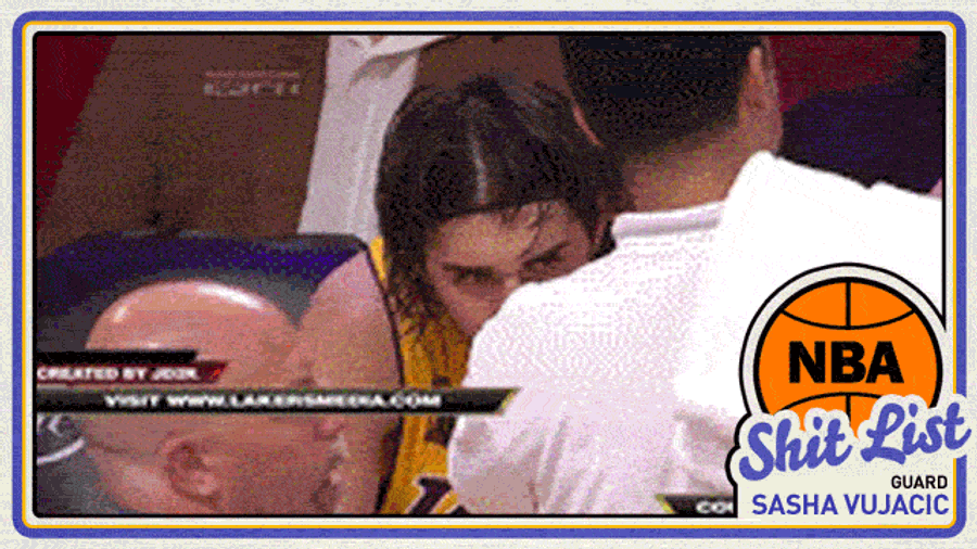 Deadspin&#39;s NBA Shit List: Sasha Vujacic, The Infernal Machine