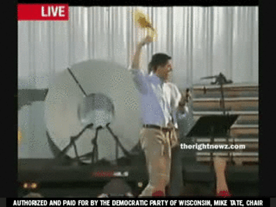 Paul Ryan Visited Lambeau Field Today, So Here&#39;s GIF Of Him Waving A Terrible Towel In Carnegie, PA