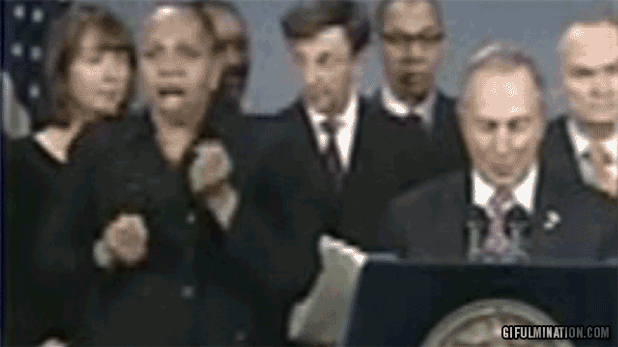 Mayor Bloomberg Gets A New Sign Language Interpreter