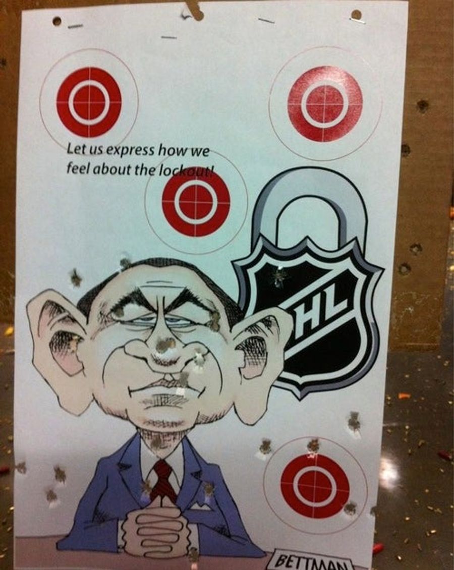 Things We Cannot Endorse: This Gary Bettman Shooting Range Target