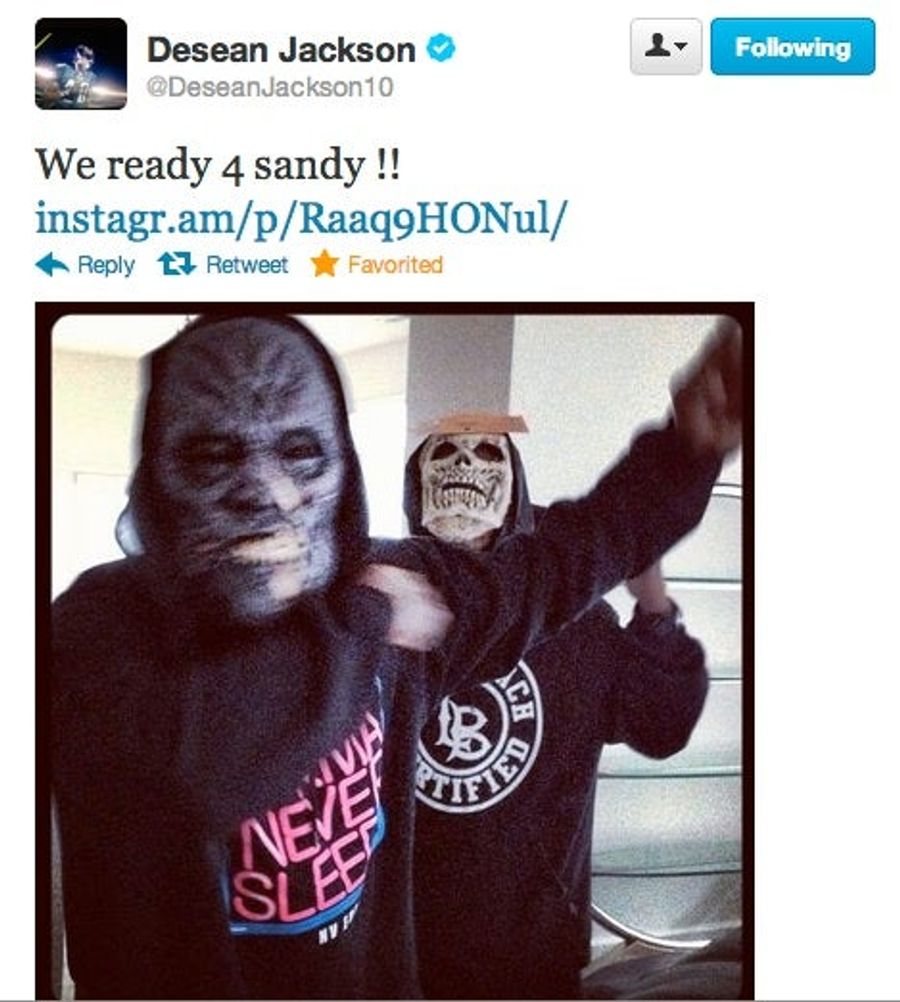 Here Is A Hurricane-Related Tweet From DeSean Jackson, Presented Without Comment