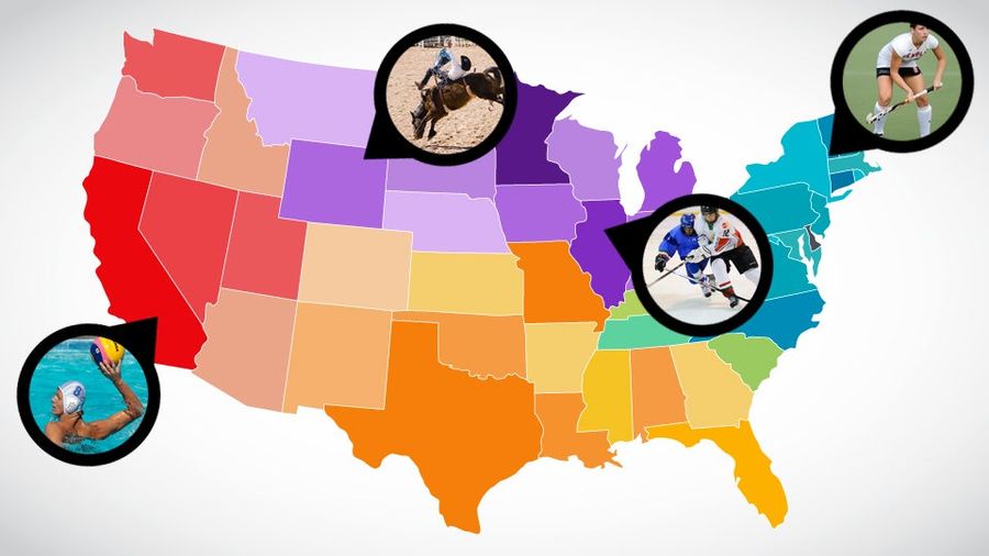 Field Hockey America Vs. Rodeo America: Mapping The Faultlines Of America&#39;s Regional Sports