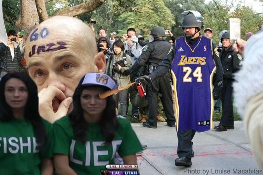 An Angry Lakers Fan Reportedly Pepper-Sprayed A Jazz Fan