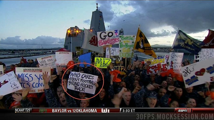 "Bring Hockey Back": Your Roundup Of The Best Signs Behind The College Gameday Crew