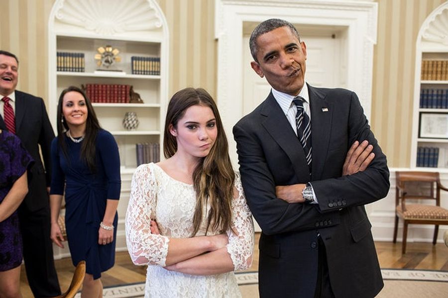 We Are Impressed With These Expressions By McKayla Maroney And Barack Obama