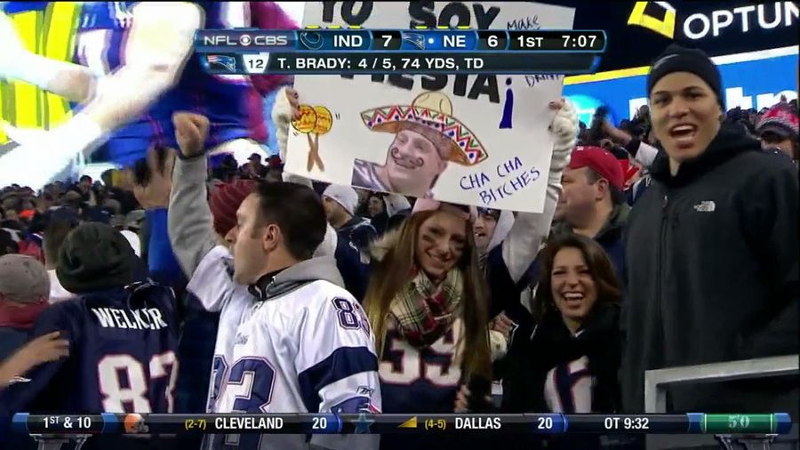 This Rob Gronkowski "Cha Cha Bitches" Sign Is The Rob Gronkowski Of Signs