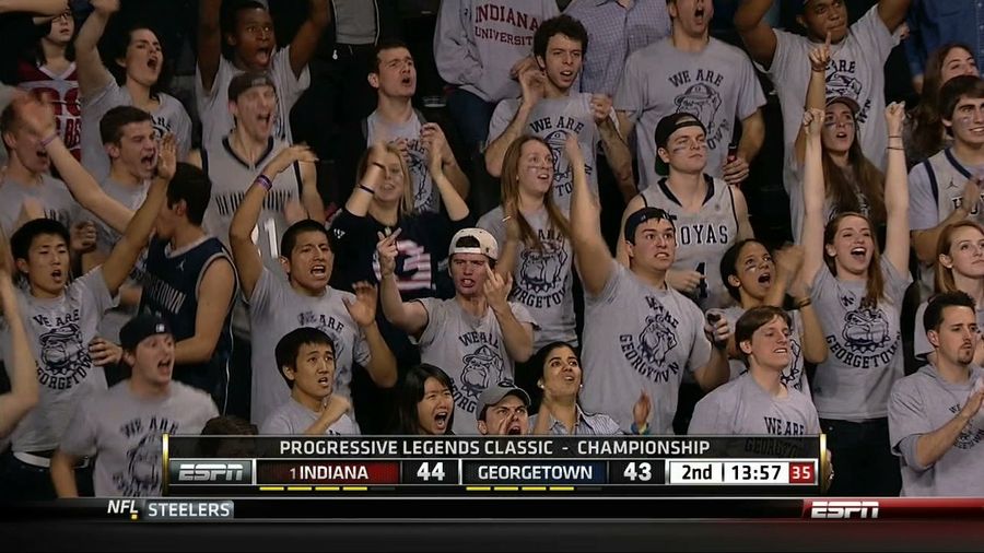 Despite Taking Top-Ranked Indiana To Overtime, This Georgetown Fan Had To Lash Out With The Double Bird