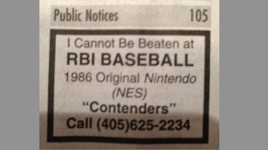 Call This Number If You Think You Can Beat Some Guy In <em>R.B.I. Baseball</em>