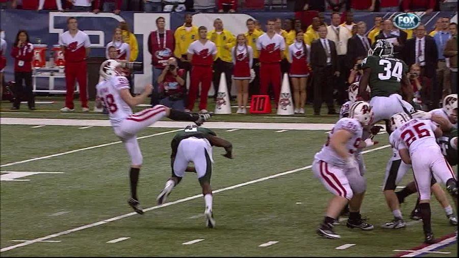 Wisconsin Punter Flops His Way To Big 10 Championship Glory