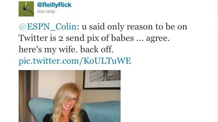Rick Reilly Tweeted Colin Cowherd A Photo Of His Wife In Grossest Use Of "Scoreboard" Ever