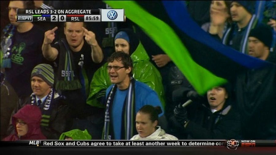 A Seattle Sounders Fan Salutes You, Two Fingers At A Time