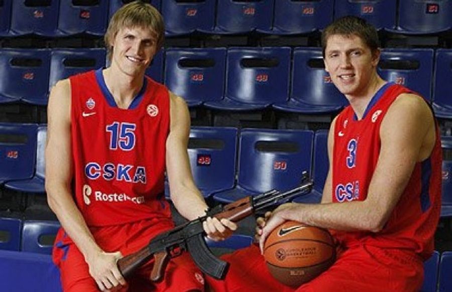 This Evening: Andrei Kirilenko Joins His Old Team In Russia, Poses With An AK-47