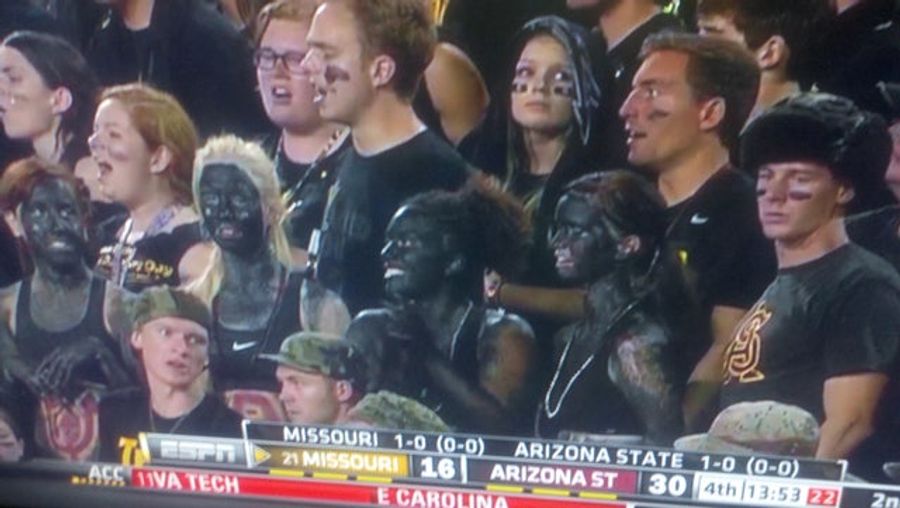 At Least Four Arizona State Fans Went To Last Night's Game In Blackface