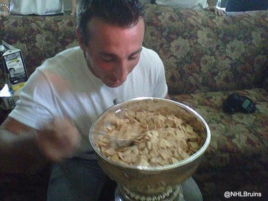 This Evening: Brad Marchand Knows Kris Draper&#39;s Daughter Once Pooped In The Stanley Cup, Right?