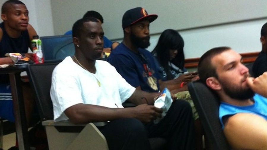 Diddy Goes To School With Russell Westbrook And Baron Davis