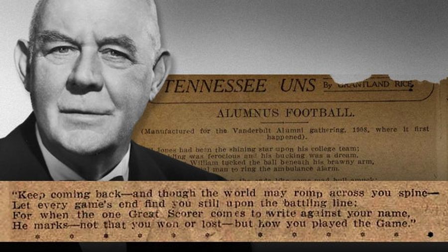 Close Reading: Did Grantland Rice Misquote Grantland Rice&#39;s Most Famous Quote?