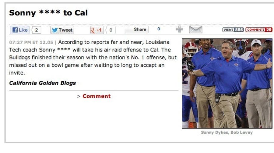 Introducing Sonny ****, The Cal Bears&#39; New Football Coach