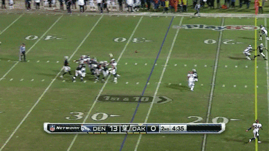 Denarius Moore Has Some Serious Directional Issues: Broncos-Raiders, In One GIF