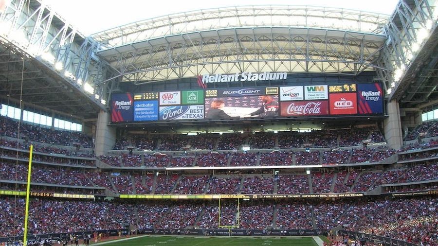 Houston texans reliant stadium store ticket/photo display