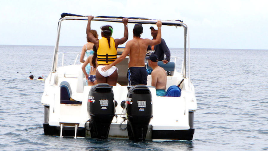 Serena Williams And Her Coach Had A Nice Boat Trip