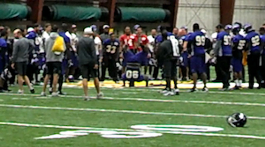 The Vikings Ended Practice With A Breakdancing Circle