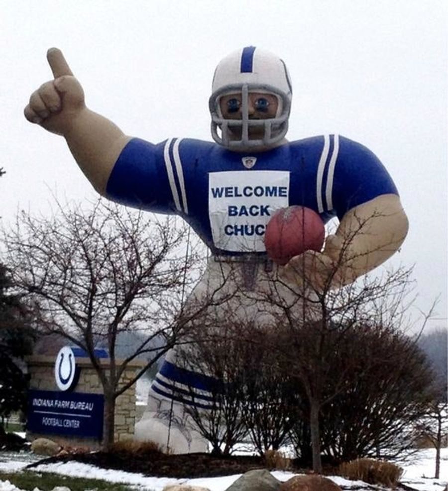 Chuck Pagano Returned To Coach The Colts This Morning