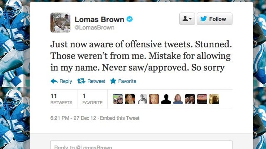 ESPN's Lomas Brown Says He Didn't Send All Those Insulting Tweets Sent By Lomas Brown