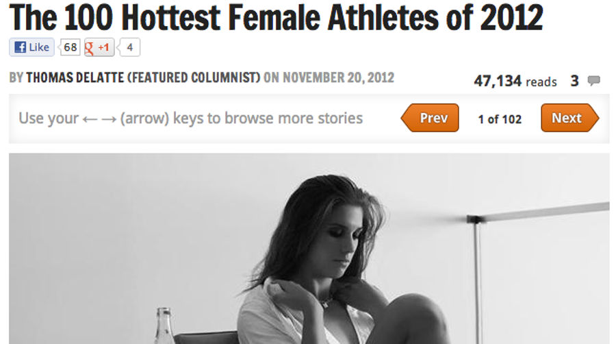 The 25 Sexiest &quot;Sexiest Athlete&quot; Slideshows From Bleacher Report In 2012: A Slideshow