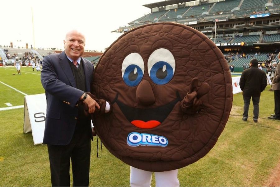 American Hero Poses For Embarrassing Photo Opportunity