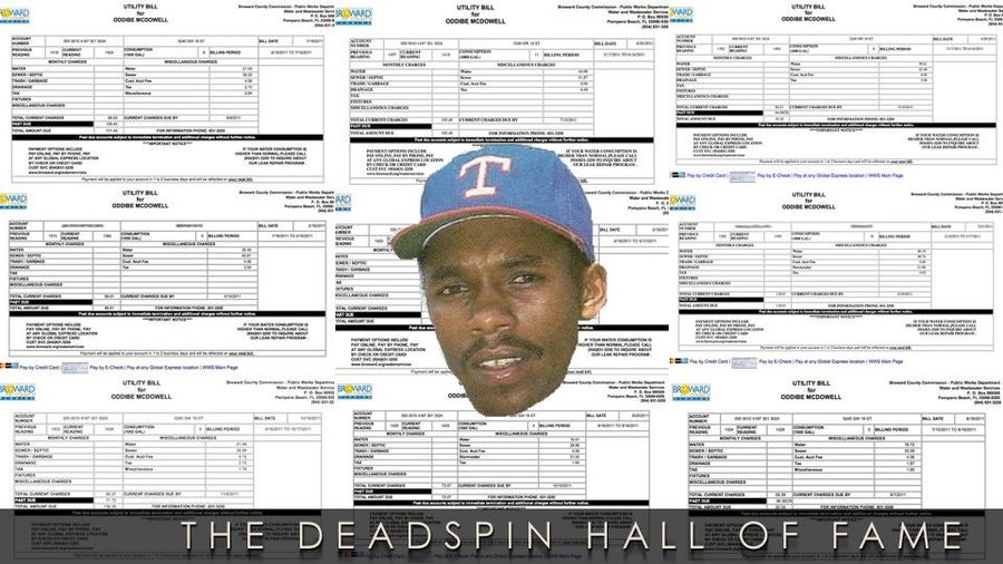 2012 Deadspin Hall Of Fame Nominee: Oddibe McDowell's Water Bill