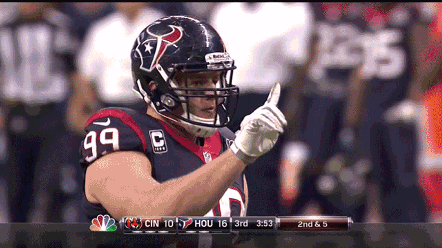 Who Wants To Sex J.J. Watt? Bengals-Texans, In Three Gifs