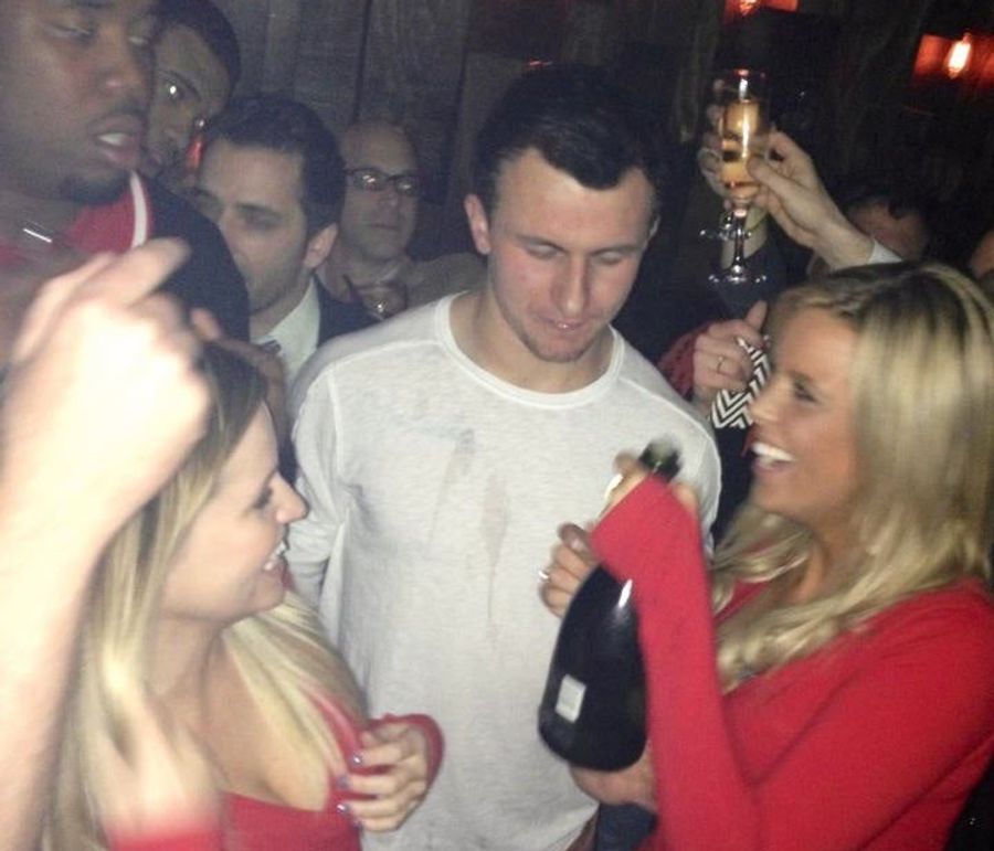 Here Are A Couple Pictures Of Johnny Manziel Having A Nice Time At A Nightclub After His Cotton Bowl Win [UPDATED]
