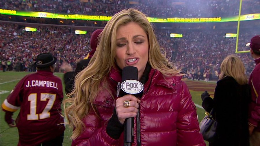 An Autographed Jason Campbell Jersey Exists, And This Guy Behind Erin Andrews Is Wearing It