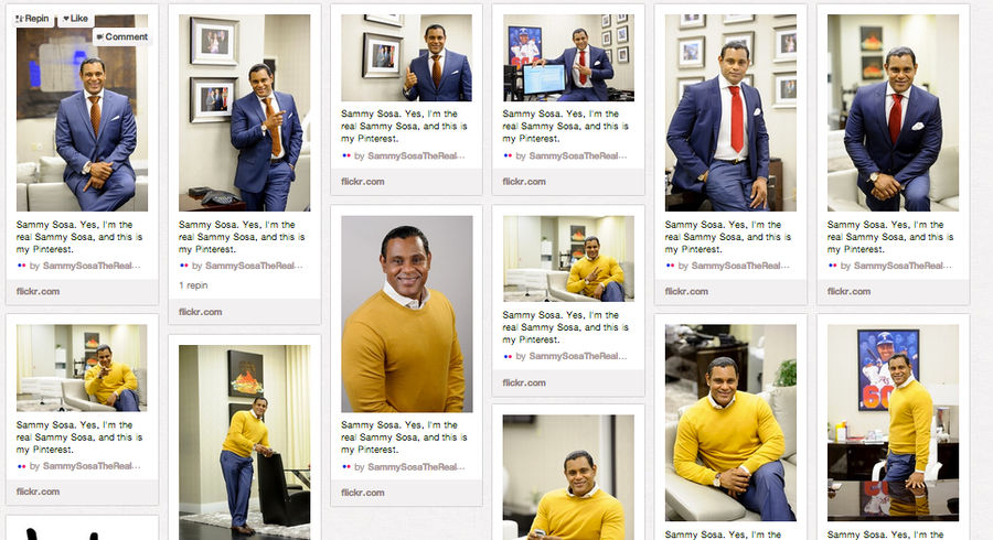 Sammy Sosa Has The Best Pinterest Page Ever