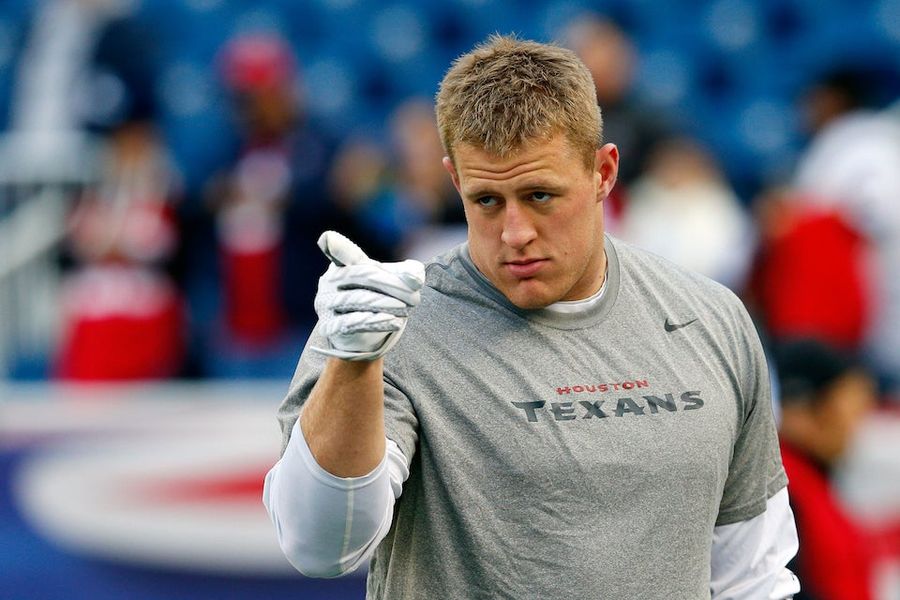 Breaking: J.J. Watt Spits On Patriots Logo
